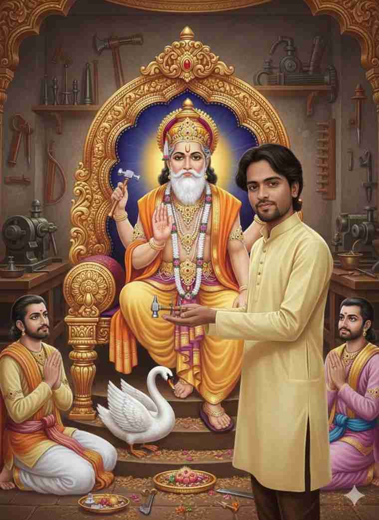 Best AI Image Prompts for Vishwakarma Jayanti Celebration