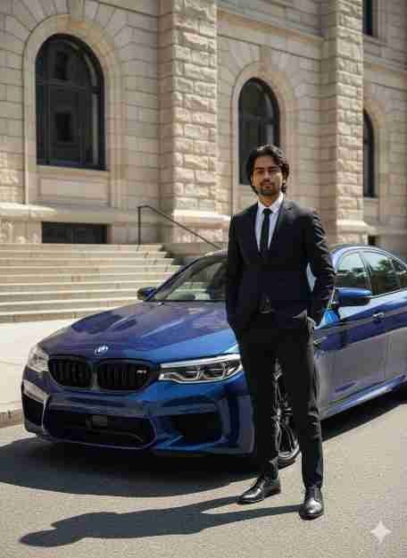 Dapper & Driven The AI Prompt for a Classy Car Portrait