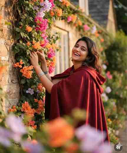 Flowery Bliss The AI Prompt for a Joyful Garden Portrait