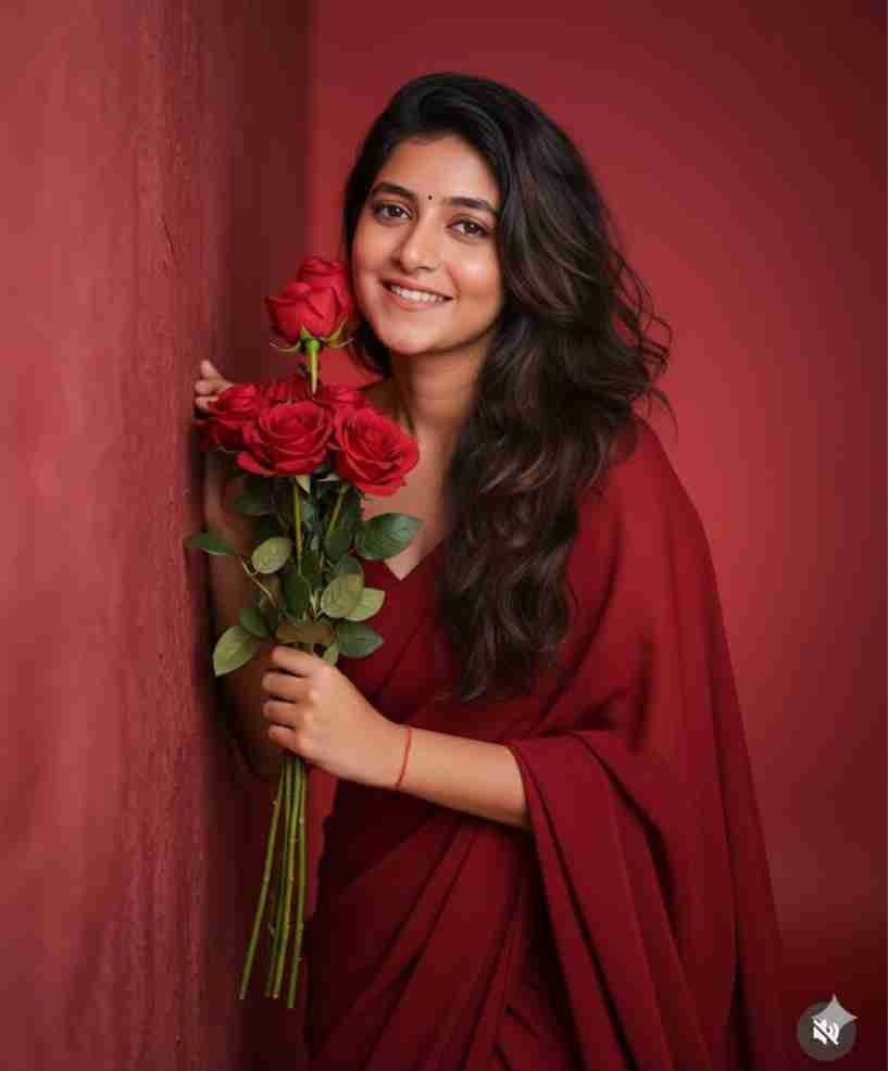 Timeless Romance The AI Prompt for a Classic Red Rose Portrait
