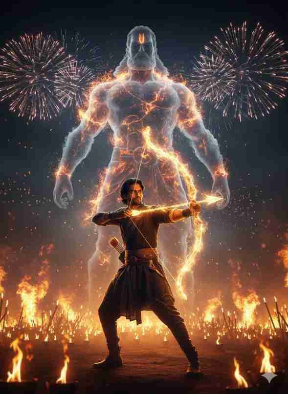 Dussehra AI Image Generation Prompt - Destroy Your Inner Ravan