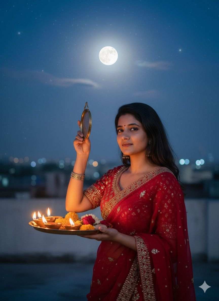 Karva Chauth AI Photo Prompt