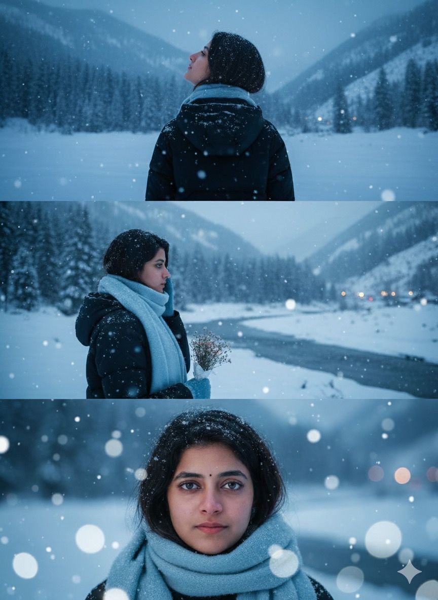 Snow Day Adventure Capturing Winter Magic with an AI Photo Prompt - For Girl and Woman