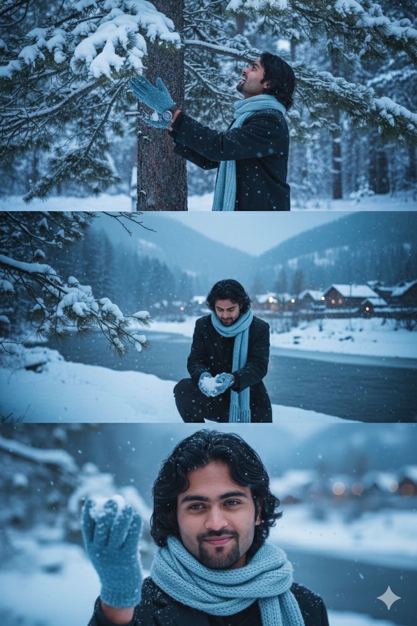 Snow Day Adventure Capturing Winter Magic with an AI Photo Prompt