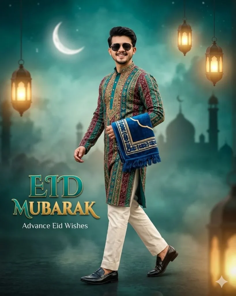 EID Mubark AI Photo Prompt for Man's